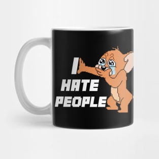 I HATE PEOPLE MOUSE - pixelart Mug